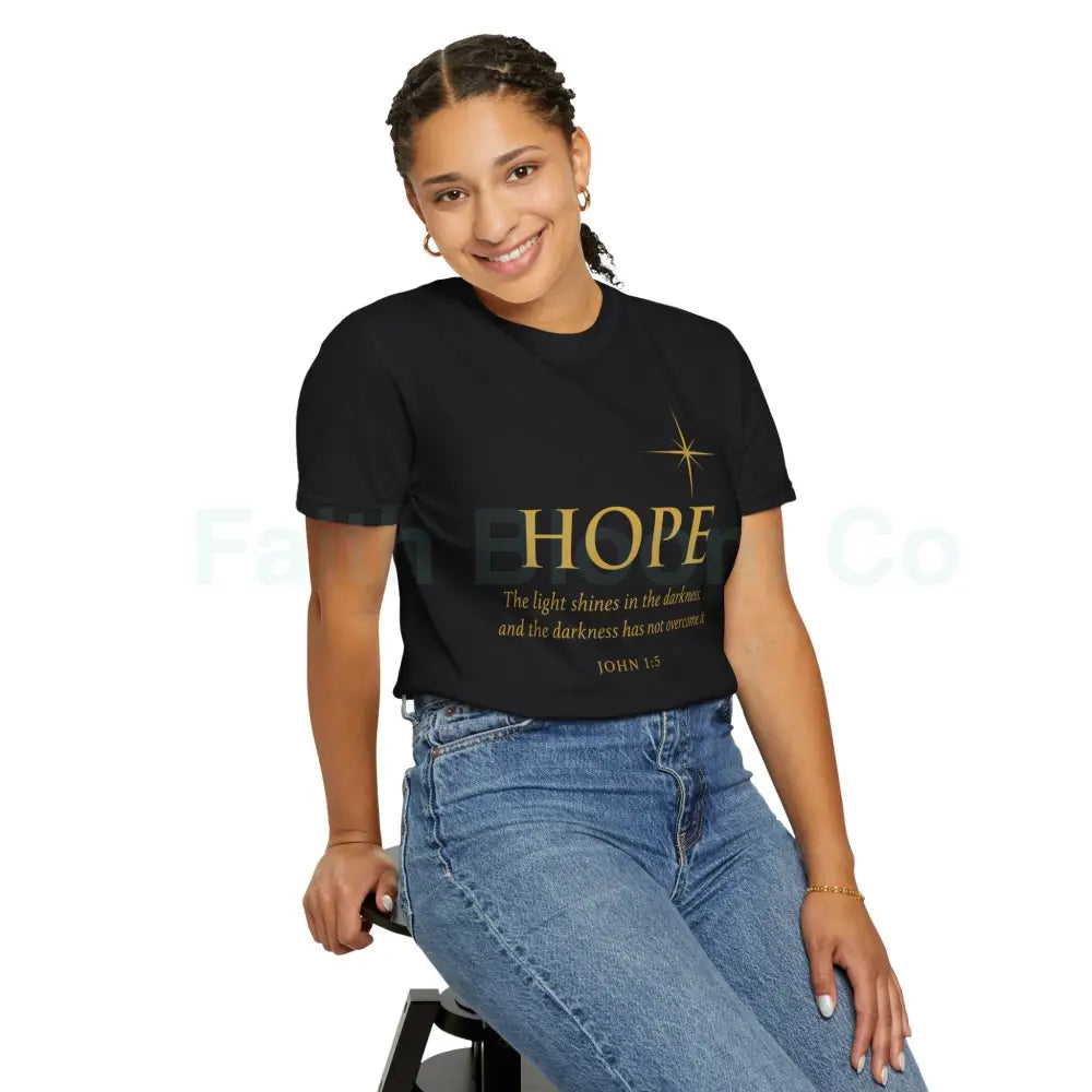 Hope Candle T-Shirt Unisex Inspirational Tee Gift for Encouragement Spiritual Apparel Comfort Wear for All Occasions