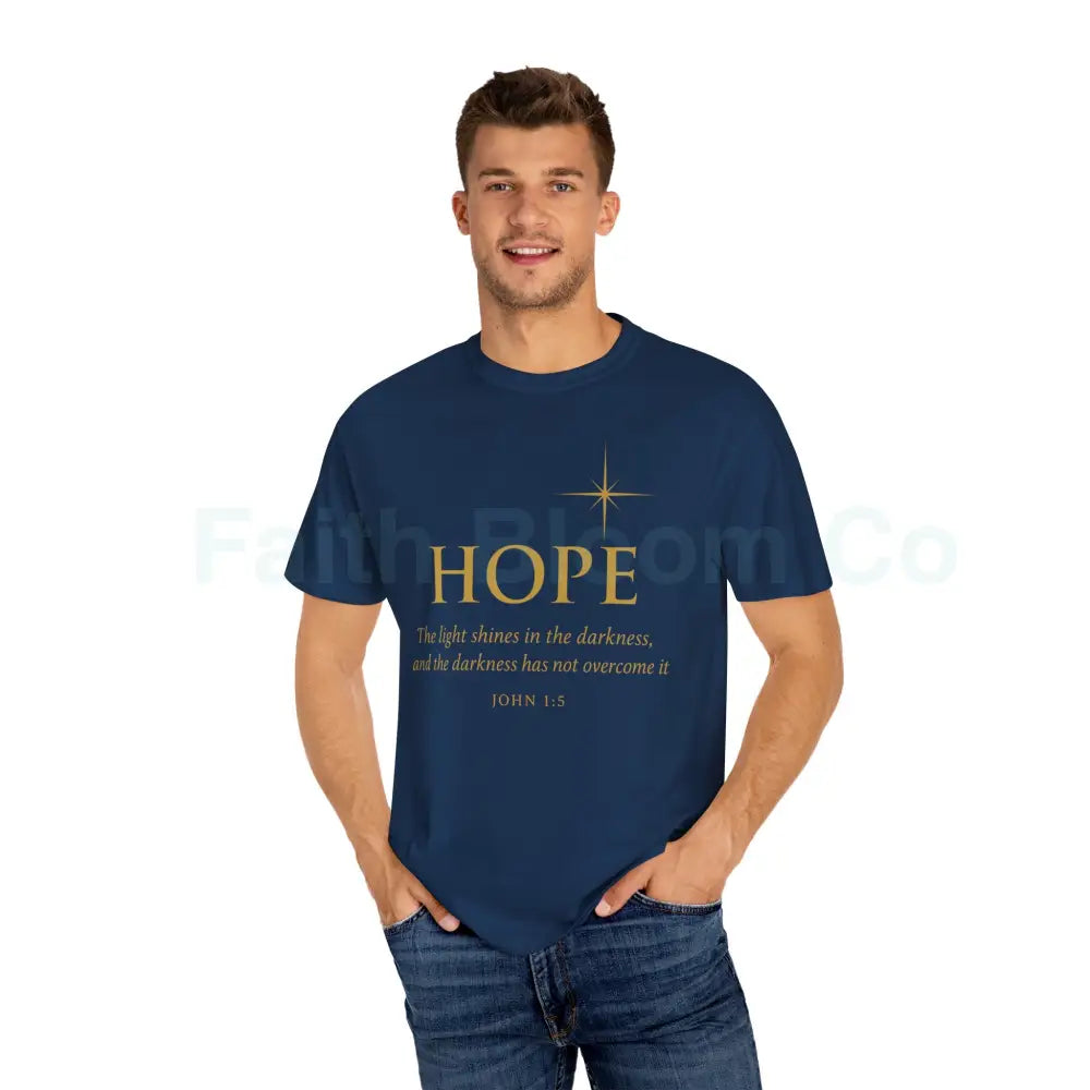Hope Candle T-Shirt Unisex Inspirational Tee Gift for Encouragement Spiritual Apparel Comfort Wear for All Occasions