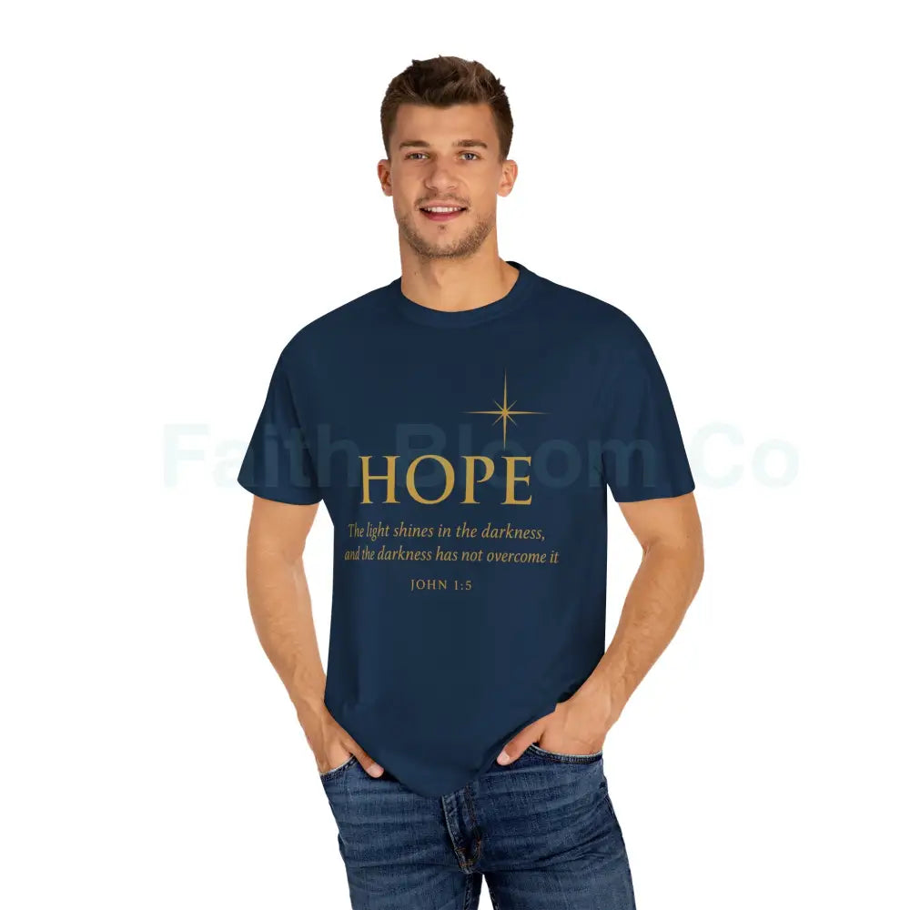 Hope Candle T-Shirt Unisex Inspirational Tee Gift for Encouragement Spiritual Apparel Comfort Wear for All Occasions