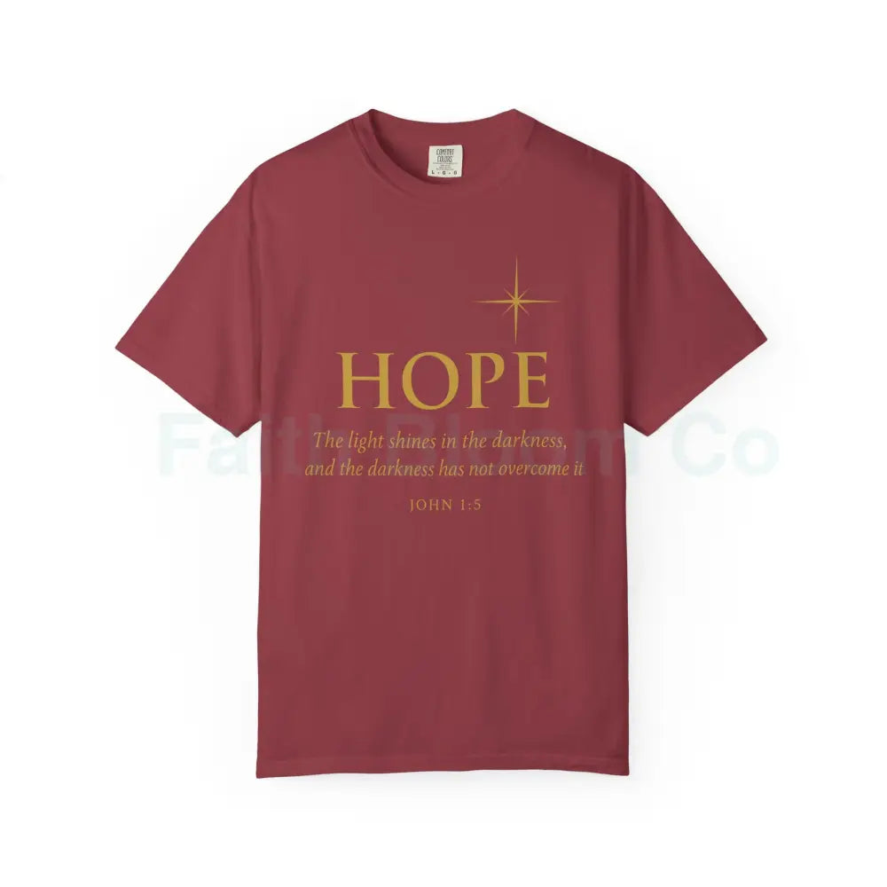 Hope Candle T-Shirt Unisex Inspirational Tee Gift for Encouragement Spiritual Apparel Comfort Wear for All Occasions