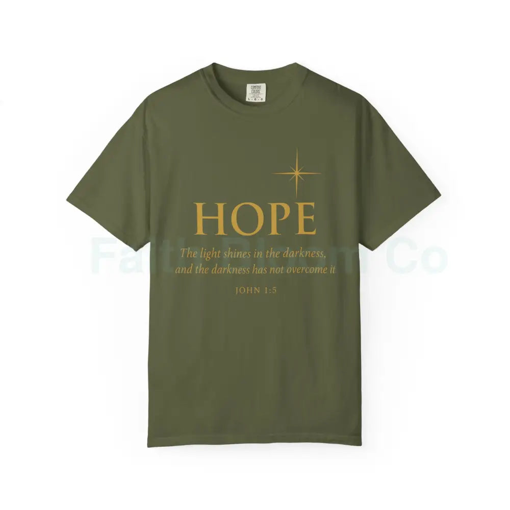Hope Candle T-Shirt Unisex Inspirational Tee Gift for Encouragement Spiritual Apparel Comfort Wear for All Occasions