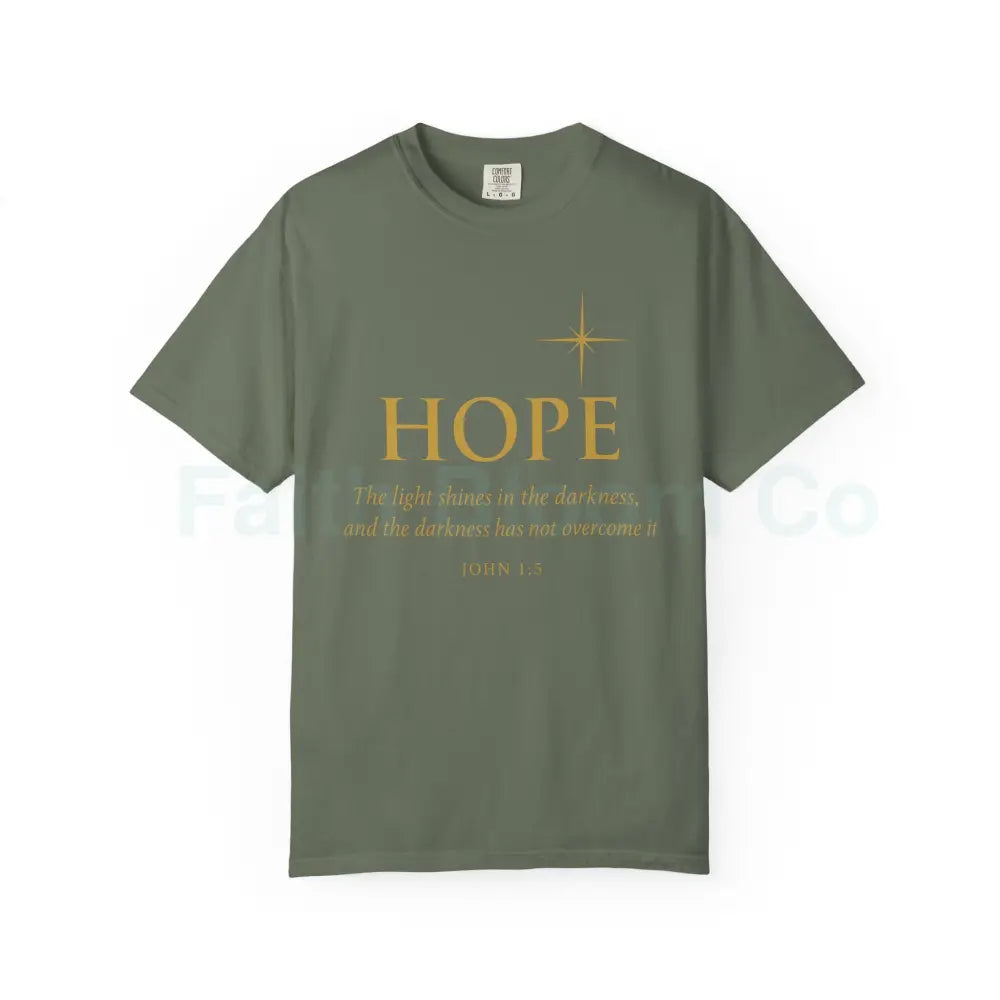 Hope Candle T-Shirt Unisex Inspirational Tee Gift for Encouragement Spiritual Apparel Comfort Wear for All Occasions