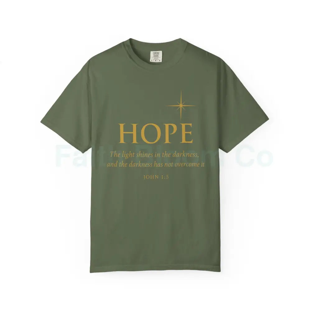 Hope Candle T-Shirt Unisex Inspirational Tee Gift for Encouragement Spiritual Apparel Comfort Wear for All Occasions