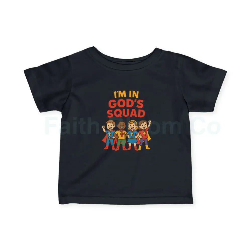 Infant Fine Jersey Tee - I’m in God’s Squad - Cute Kids’ T-Shirt Baby Clothing Christian Gift Playwear Birthday Outfit