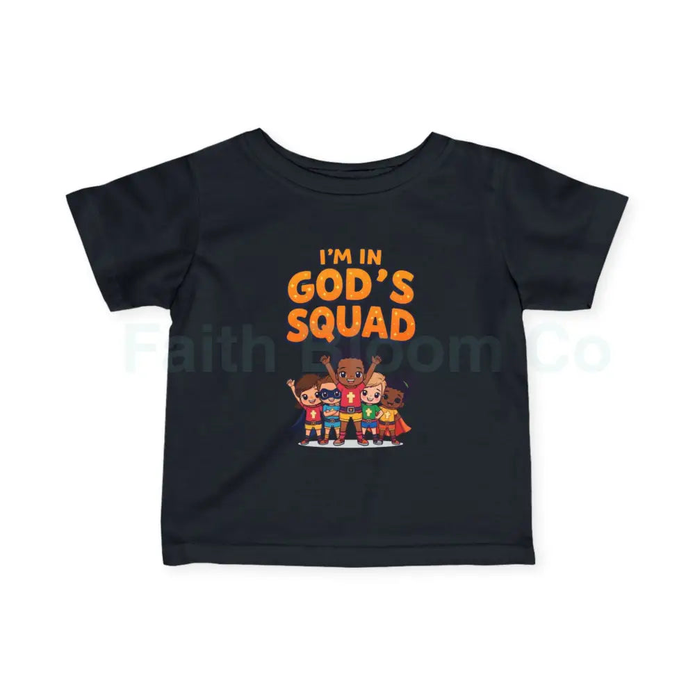 Infant Fine Jersey Tee - I’m in God’s Squad - Cute Kids’ T-Shirt Baby Clothing Christian Gift Playwear Birthday Outfit