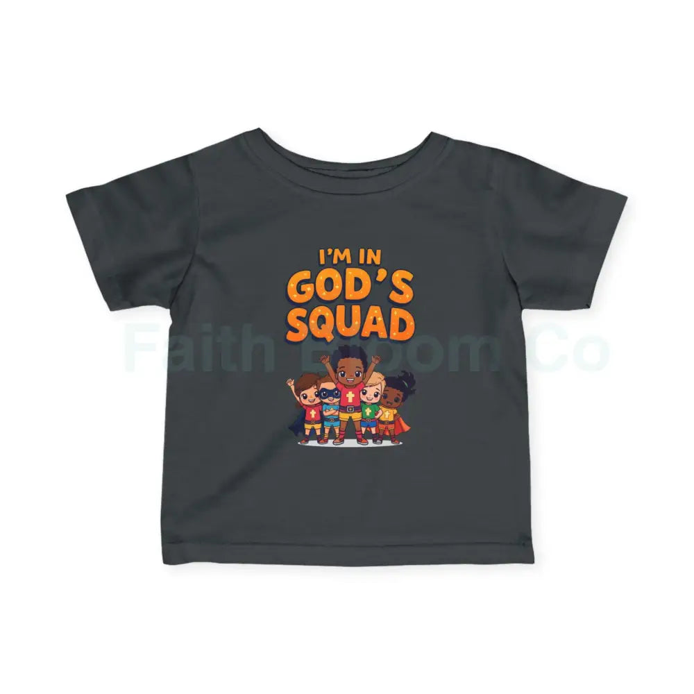 Infant Fine Jersey Tee - I’m in God’s Squad - Cute Kids’ T-Shirt Baby Clothing Christian Gift Playwear Birthday Outfit