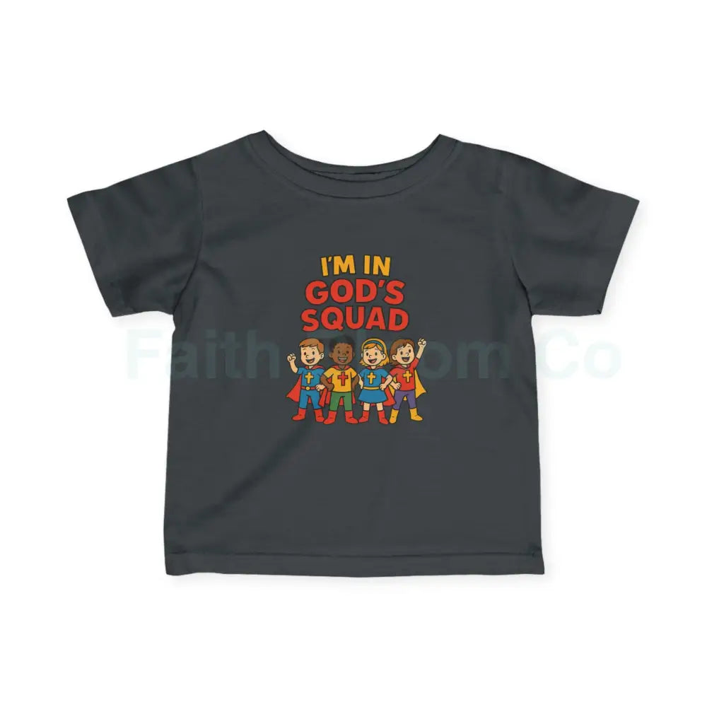 Infant Fine Jersey Tee - I’m in God’s Squad - Cute Kids’ T-Shirt Baby Clothing Christian Gift Playwear Birthday Outfit