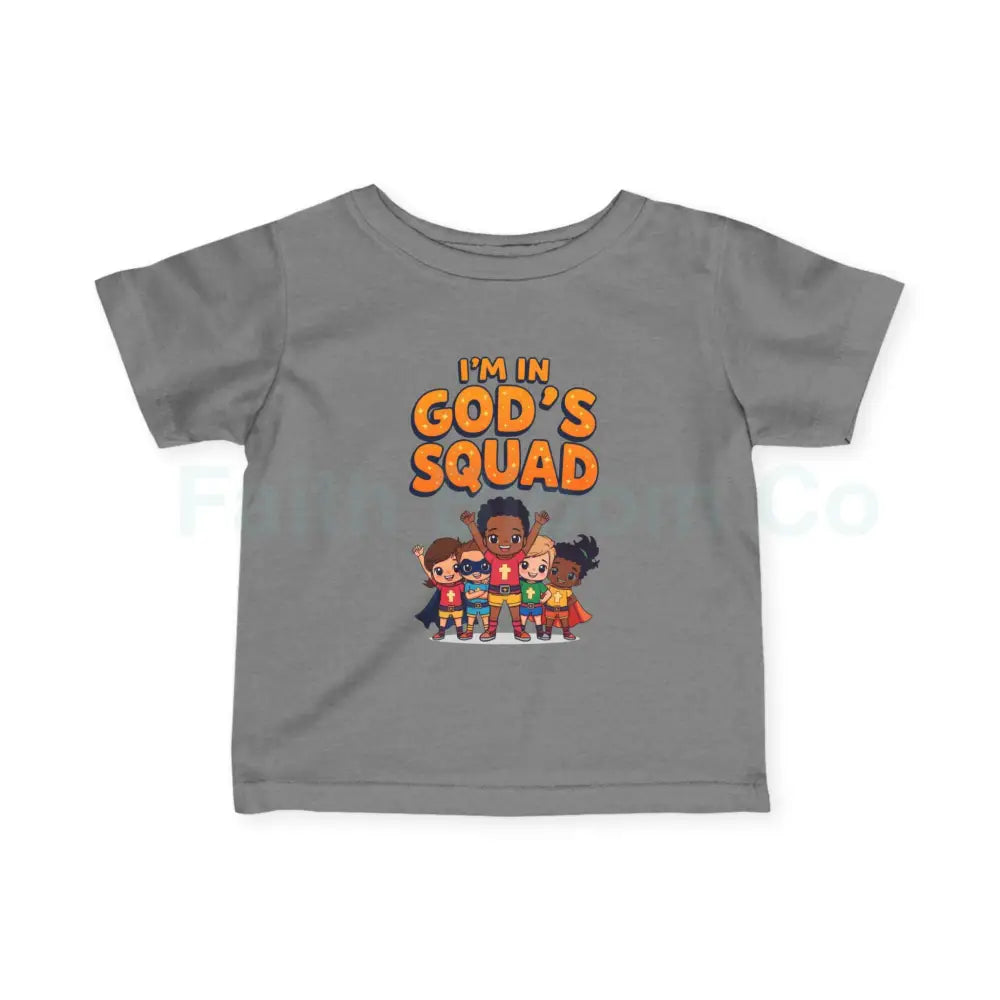 Infant Fine Jersey Tee - I’m in God’s Squad - Cute Kids’ T-Shirt Baby Clothing Christian Gift Playwear Birthday Outfit
