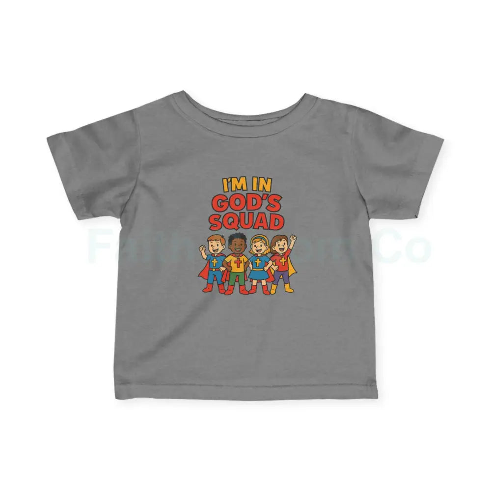 Infant Fine Jersey Tee - I’m in God’s Squad - Cute Kids’ T-Shirt Baby Clothing Christian Gift Playwear Birthday Outfit