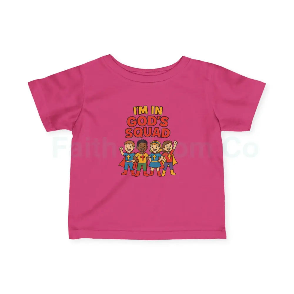 Infant Fine Jersey Tee - I’m in God’s Squad - Cute Kids’ T-Shirt Baby Clothing Christian Gift Playwear Birthday Outfit