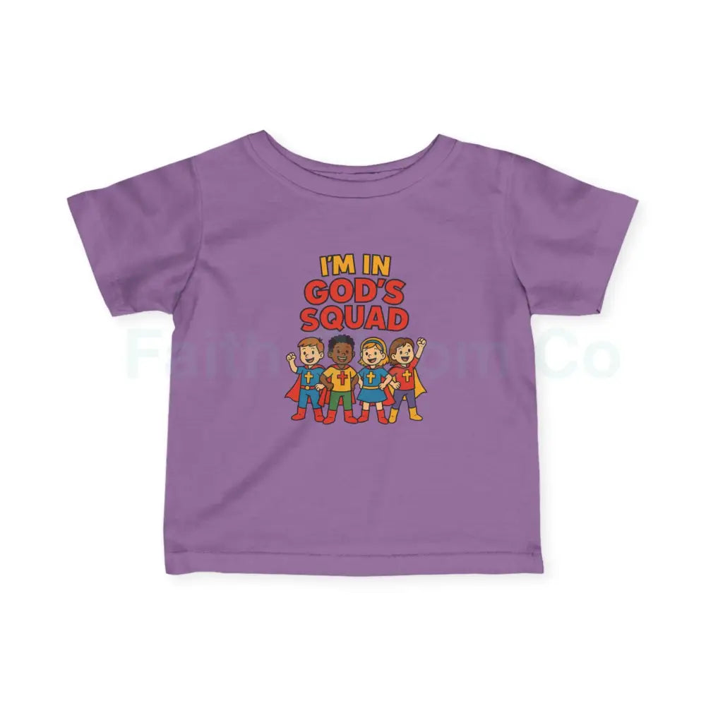 Infant Fine Jersey Tee - I’m in God’s Squad - Cute Kids’ T-Shirt Baby Clothing Christian Gift Playwear Birthday Outfit
