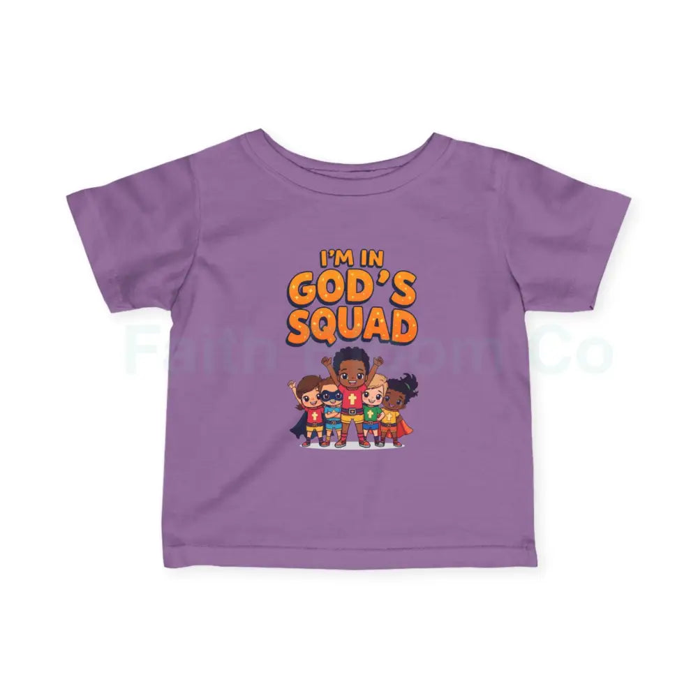 Infant Fine Jersey Tee - I’m in God’s Squad - Cute Kids’ T-Shirt Baby Clothing Christian Gift Playwear Birthday Outfit