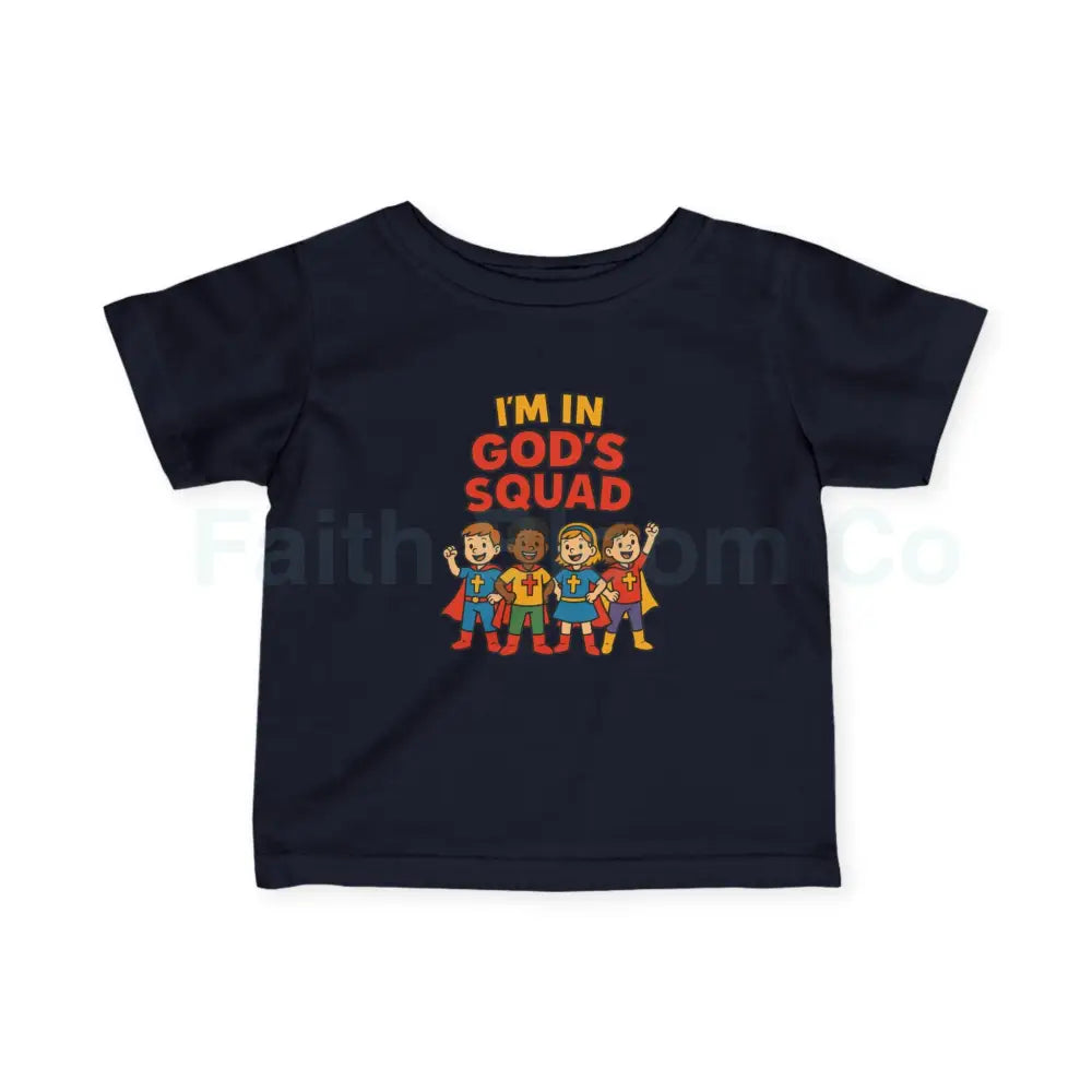 Infant Fine Jersey Tee - I’m in God’s Squad - Cute Kids’ T-Shirt Baby Clothing Christian Gift Playwear Birthday Outfit