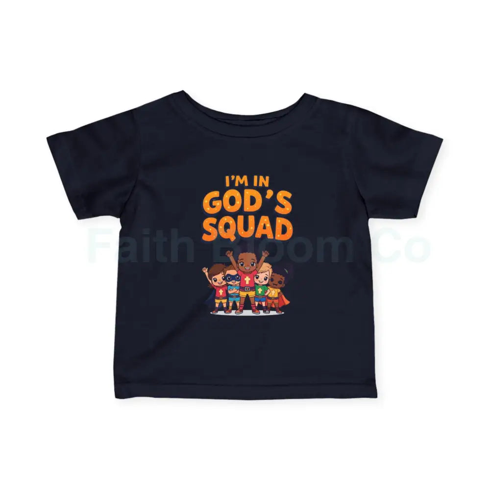 Infant Fine Jersey Tee - I’m in God’s Squad - Cute Kids’ T-Shirt Baby Clothing Christian Gift Playwear Birthday Outfit