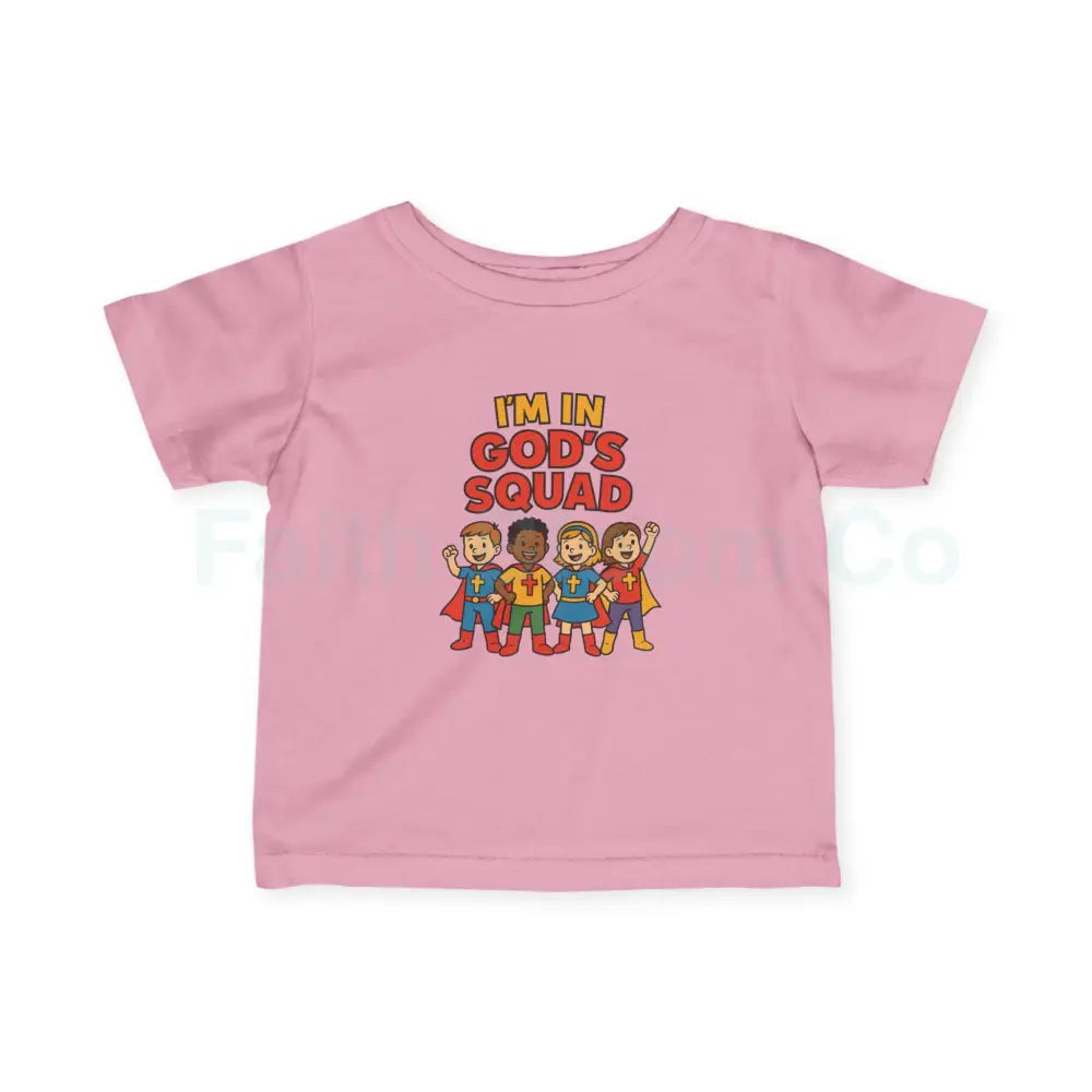 Infant Fine Jersey Tee - I’m in God’s Squad - Cute Kids’ T-Shirt Baby Clothing Christian Gift Playwear Birthday Outfit
