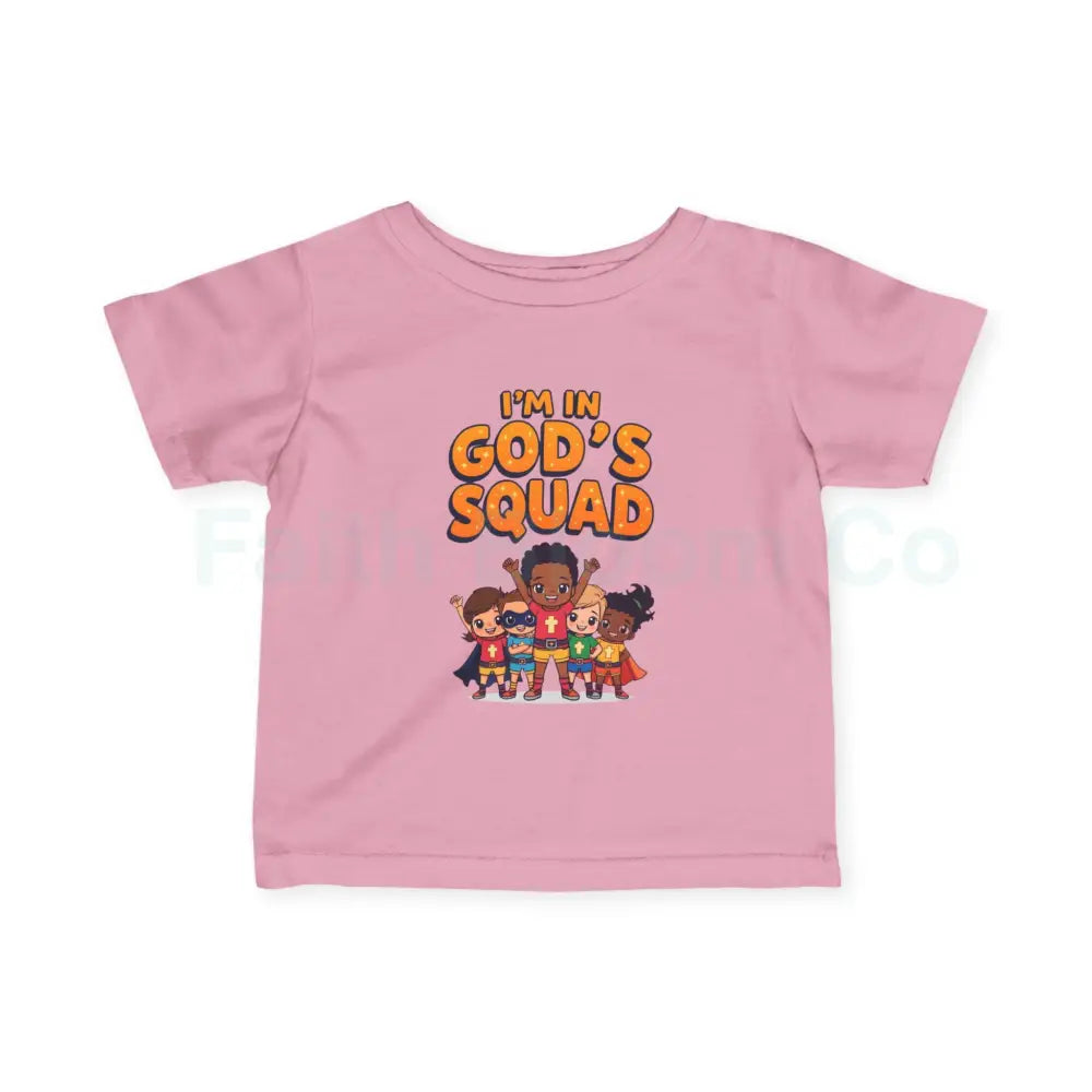 Infant Fine Jersey Tee - I’m in God’s Squad - Cute Kids’ T-Shirt Baby Clothing Christian Gift Playwear Birthday Outfit
