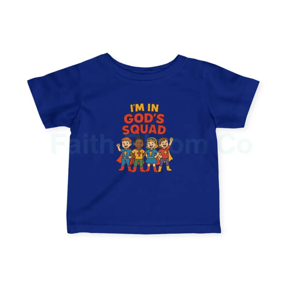 Infant Fine Jersey Tee - I’m in God’s Squad - Cute Kids’ T-Shirt Baby Clothing Christian Gift Playwear Birthday Outfit