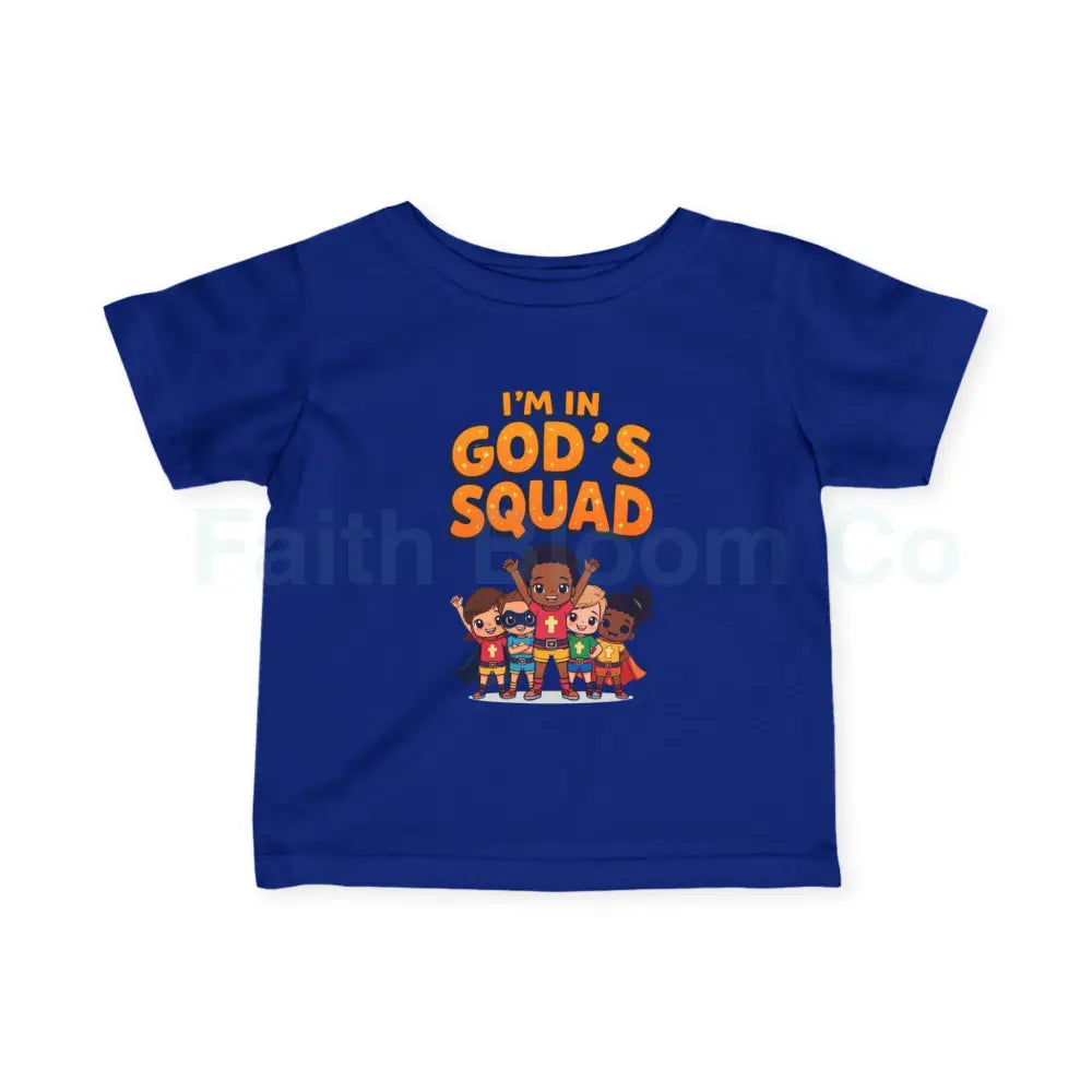 Infant Fine Jersey Tee - I’m in God’s Squad - Cute Kids’ T-Shirt Baby Clothing Christian Gift Playwear Birthday Outfit