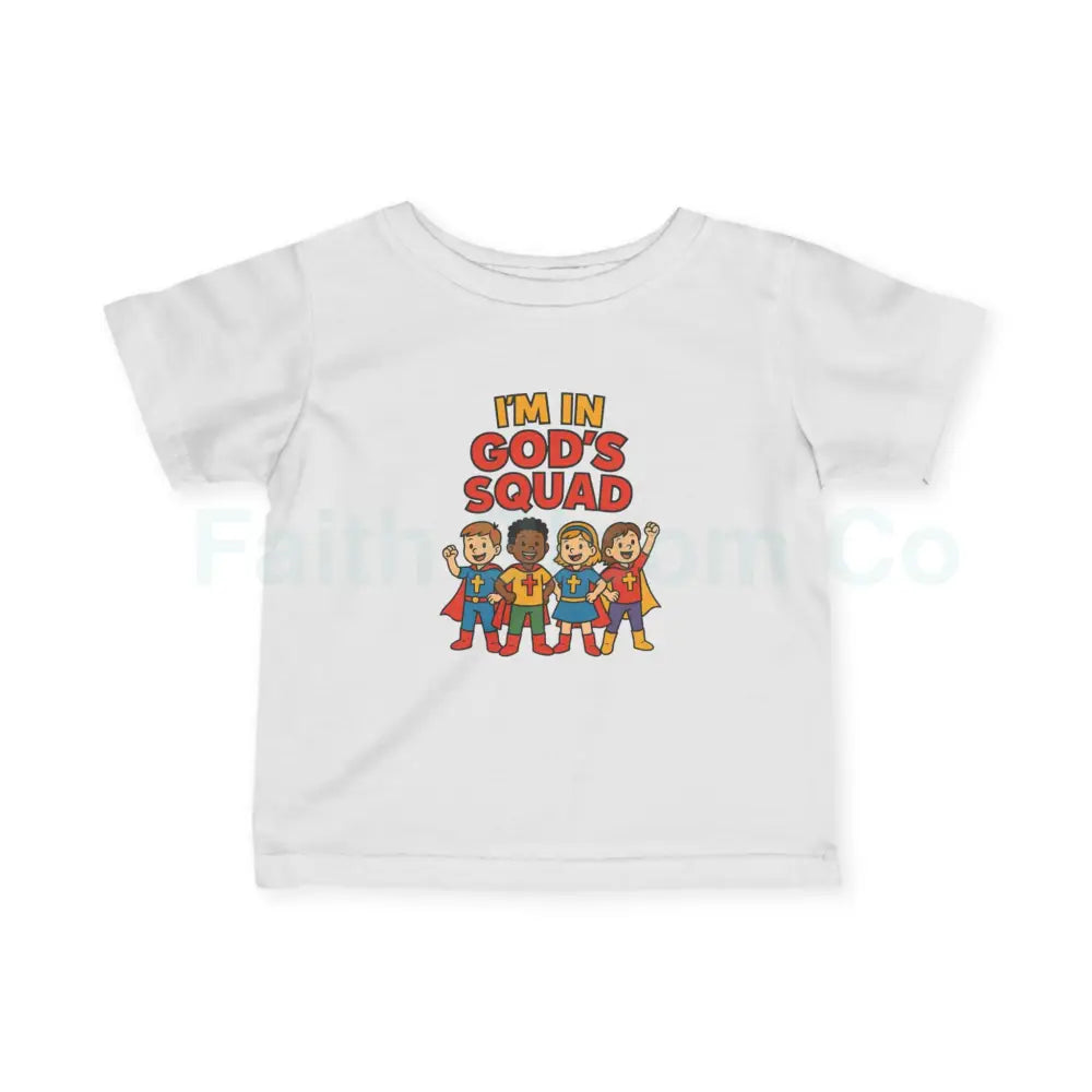 Infant Fine Jersey Tee - I’m in God’s Squad - Cute Kids’ T-Shirt Baby Clothing Christian Gift Playwear Birthday Outfit