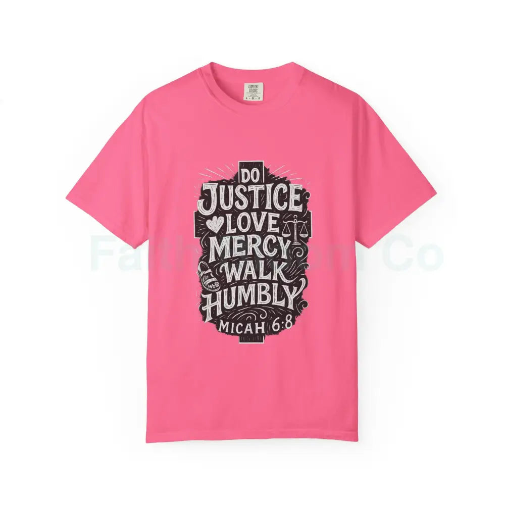 Live the Word: Micah 6:8 ’Do Justice’ Tee Crunchberry / S T-Shirt