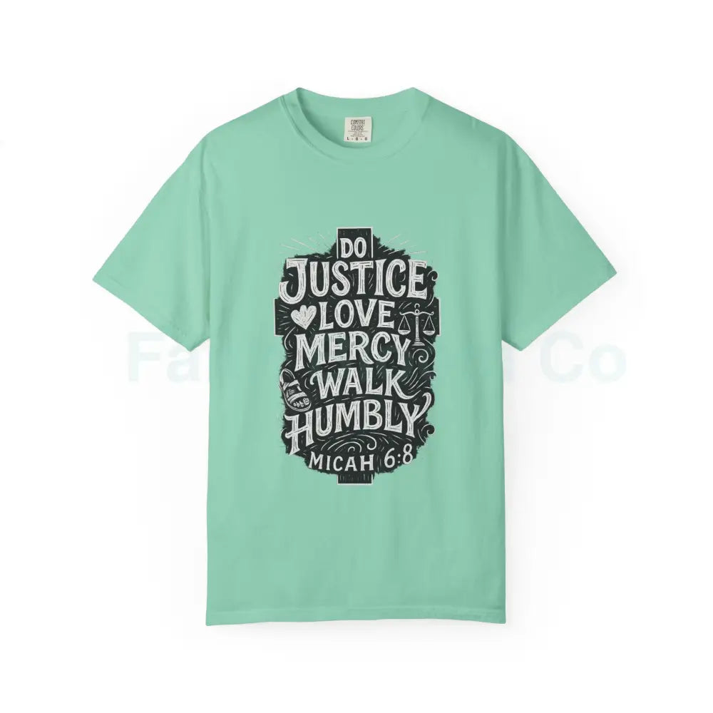 Live the Word: Micah 6:8 ’Do Justice’ Tee Island Reef / S T-Shirt