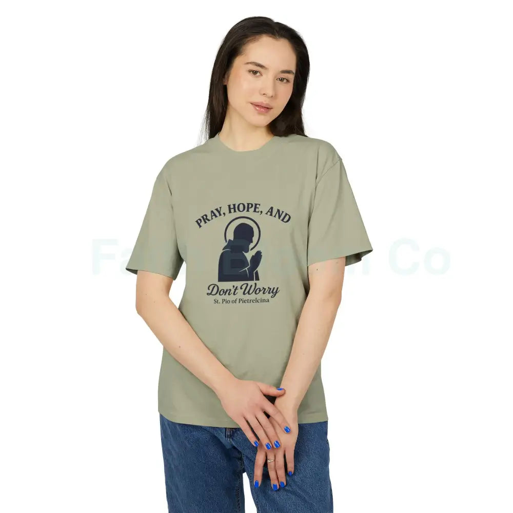 Padre Pio “Pray Hope and Don’t Worry” T-Shirt T-Shirt