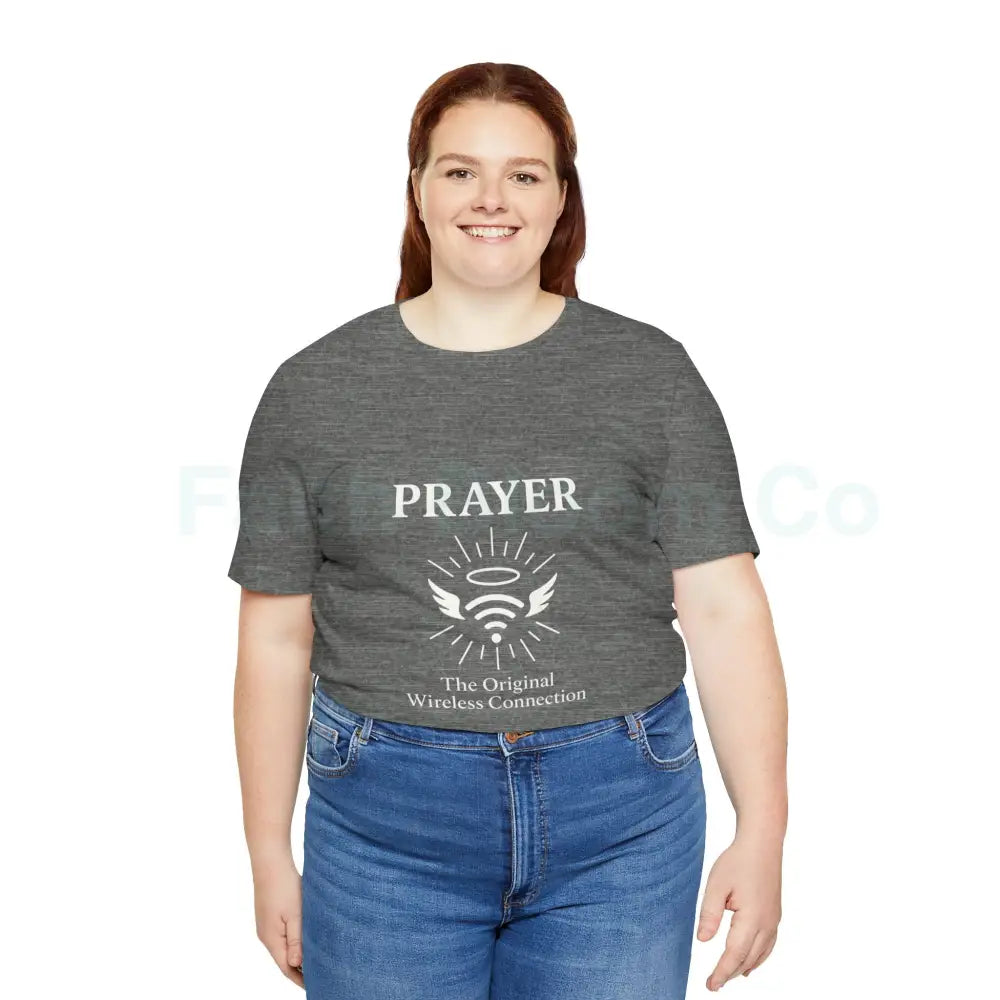 Prayer Connection Tee Spiritual Apparel Unisex T-Shirt Faith-Based Clothing Inspirational Gift Everyday Wear T-Shirt