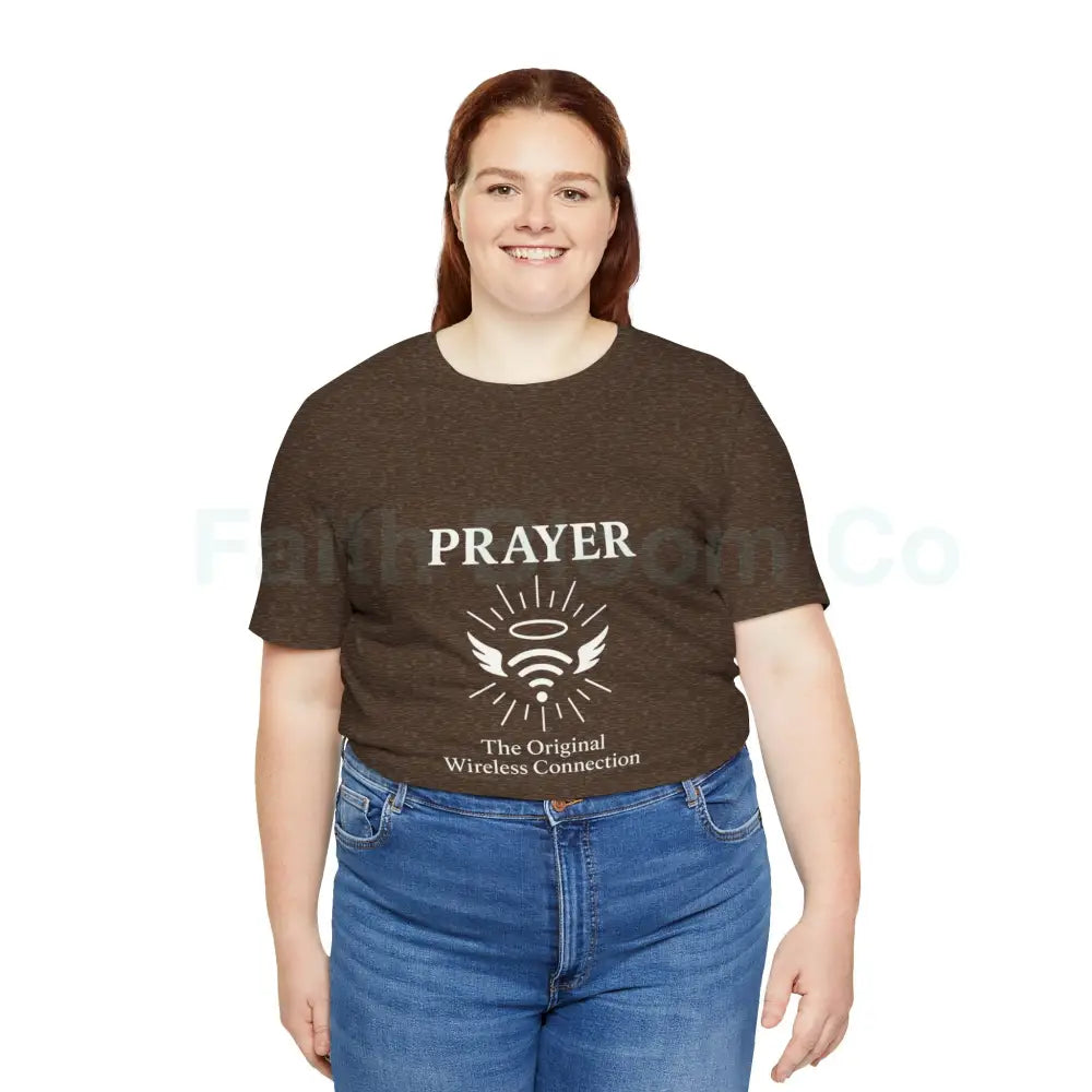 Prayer Connection Tee Spiritual Apparel Unisex T-Shirt Faith-Based Clothing Inspirational Gift Everyday Wear T-Shirt