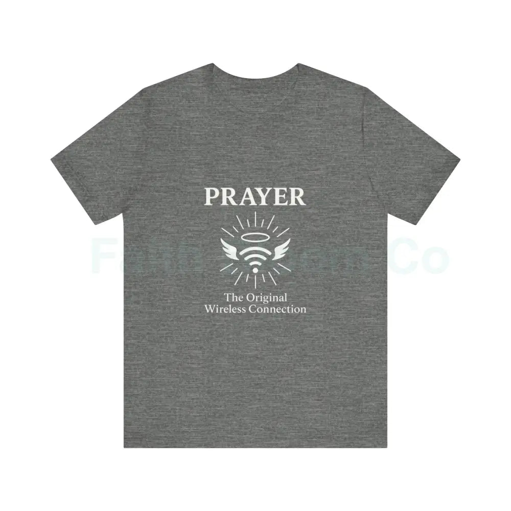 Prayer Connection Tee Spiritual Apparel Unisex T-Shirt Faith-Based Clothing Inspirational Gift Everyday Wear Deep