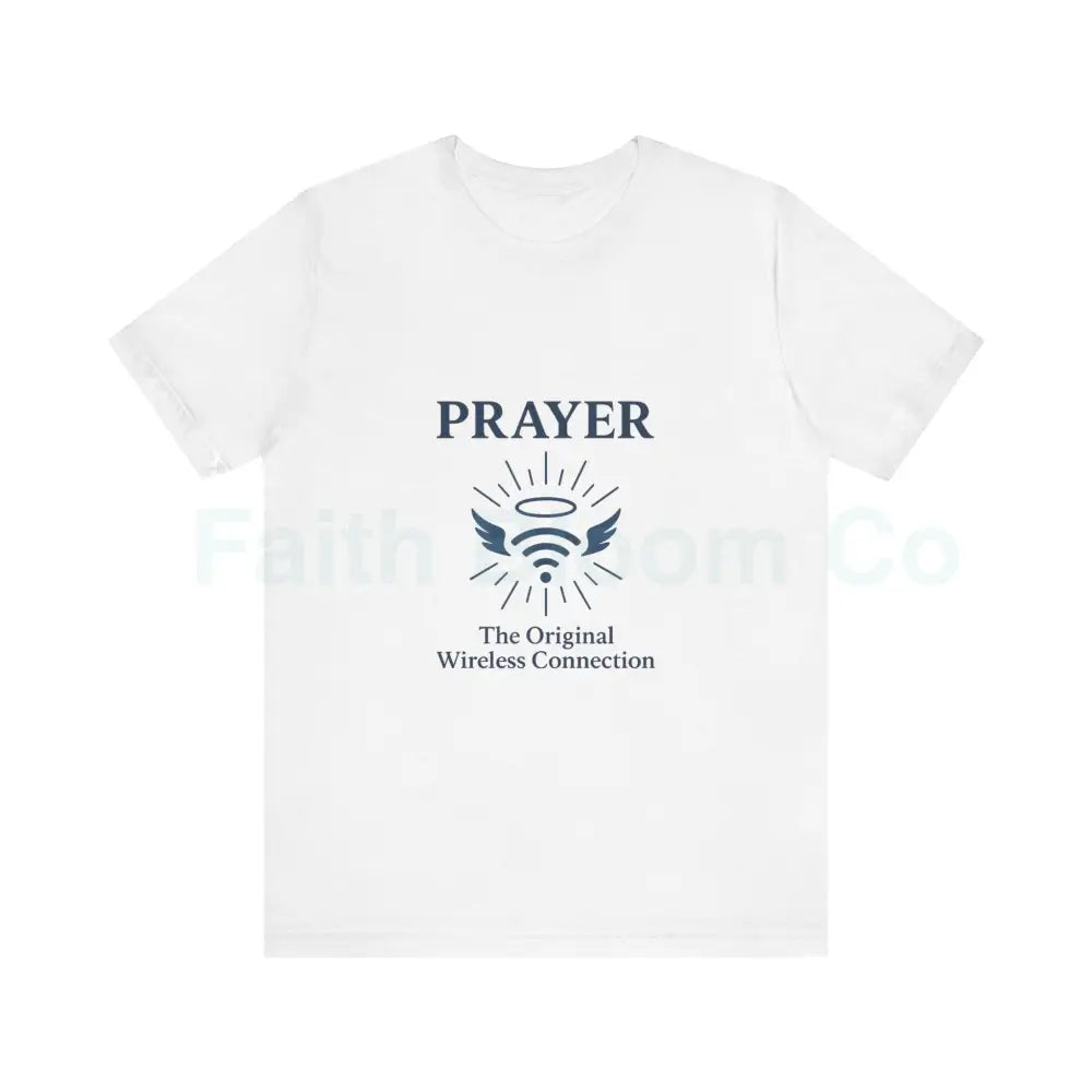 Prayer Connection Tee Spiritual Apparel Unisex T-Shirt Faith-Based Clothing Inspirational Gift Everyday Wear Solid