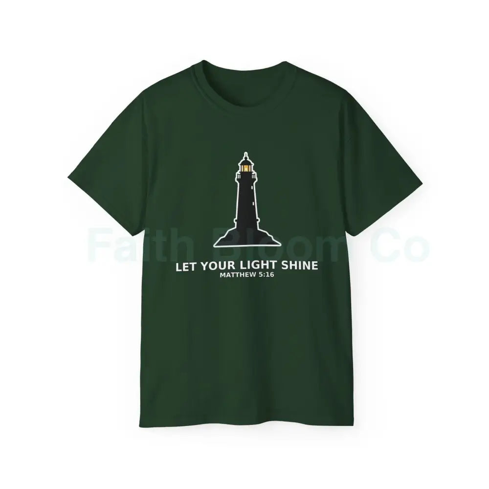 Share Your Light Christian T-Shirt Forest Green / S T-Shirt