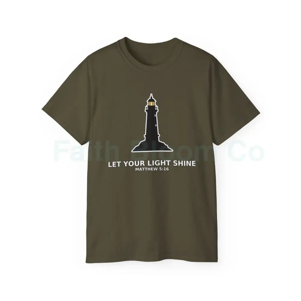 Share Your Light Christian T-Shirt Olive / S T-Shirt