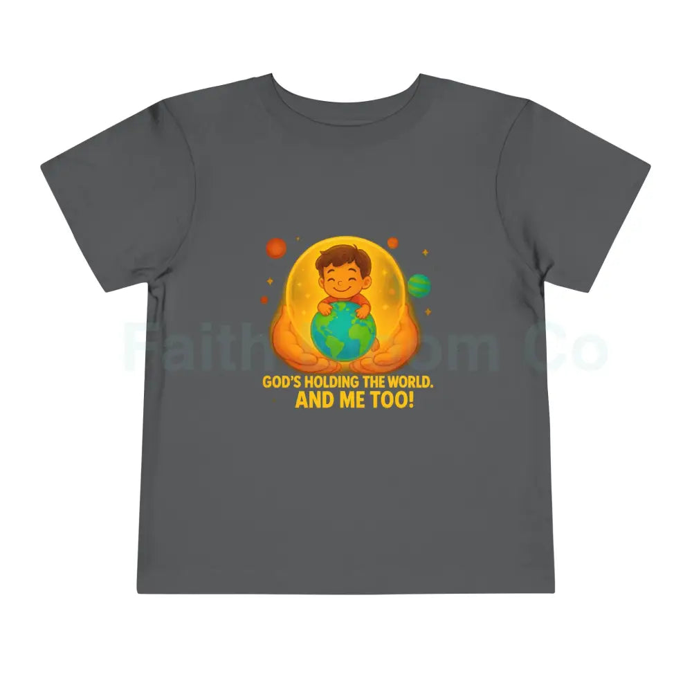 Toddler Earth-Themed Tee – ’He’s Got the Whole World...and Me!’ – Cute Kids Shirt Gift for Toddlers Earth Day Apparel