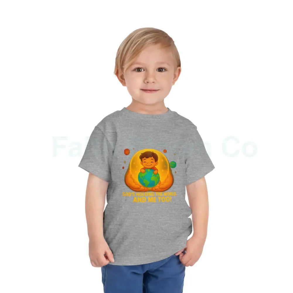 Toddler Earth-Themed Tee – ’He’s Got the Whole World...and Me!’ – Cute Kids Shirt Gift for Toddlers Earth Day Apparel