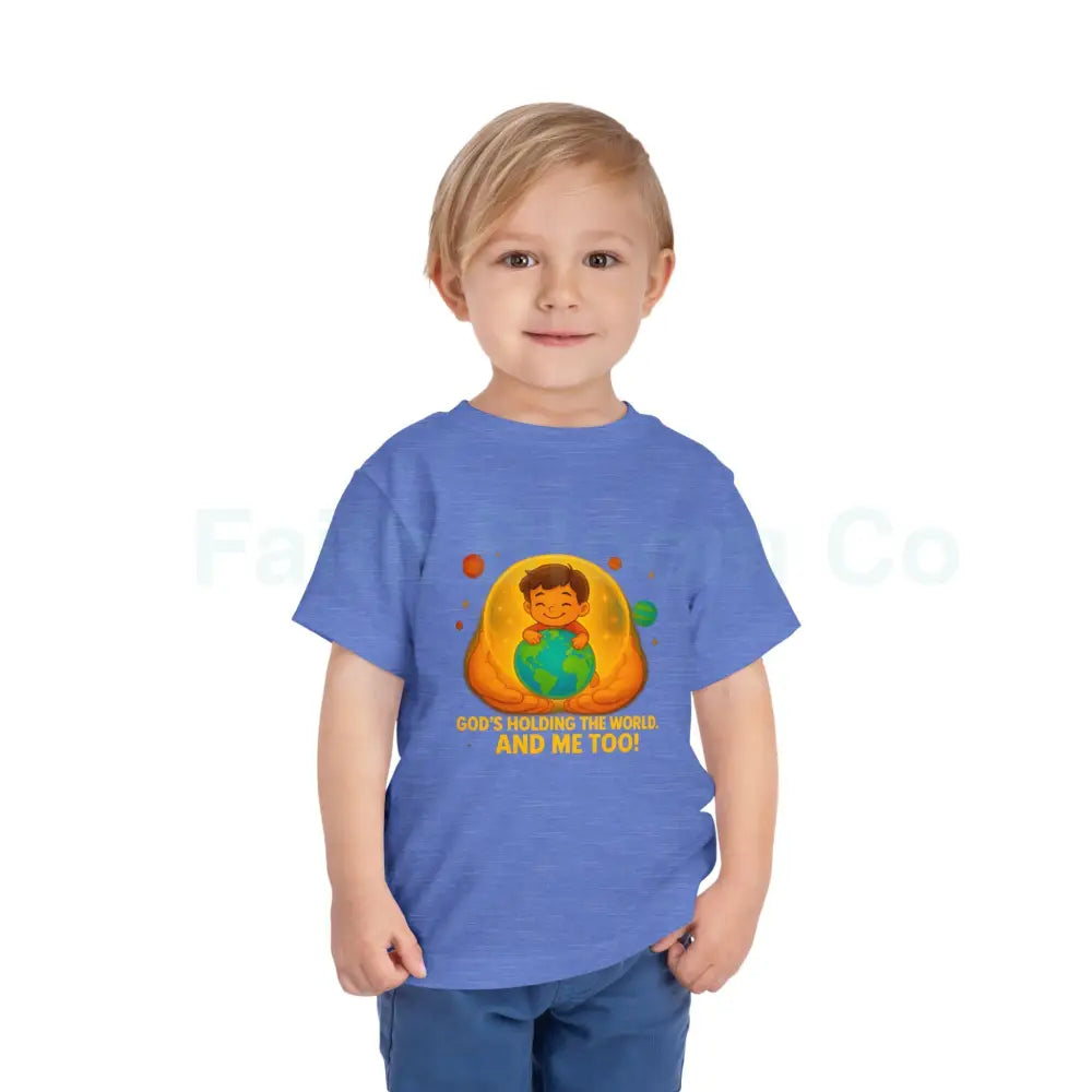 Toddler Earth-Themed Tee – ’He’s Got the Whole World...and Me!’ – Cute Kids Shirt Gift for Toddlers Earth Day Apparel