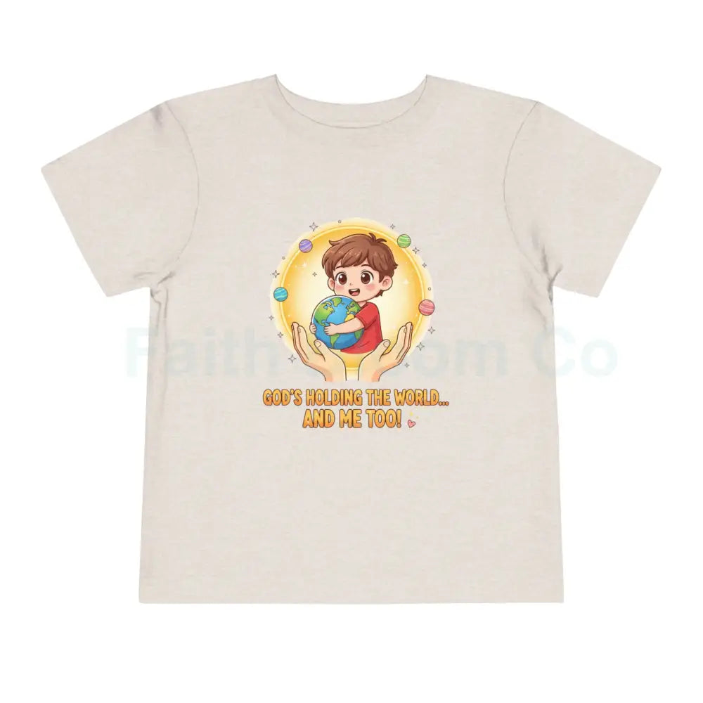 Toddler Earth-Themed Tee – ’He’s Got the Whole World...and Me!’ – Cute Kids Shirt Gift for Toddlers Earth Day Apparel