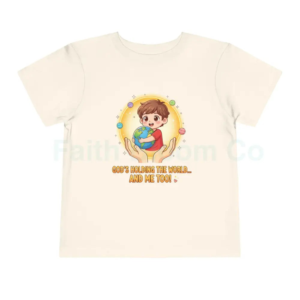 Toddler Earth-Themed Tee – ’He’s Got the Whole World...and Me!’ – Cute Kids Shirt Gift for Toddlers Earth Day Apparel
