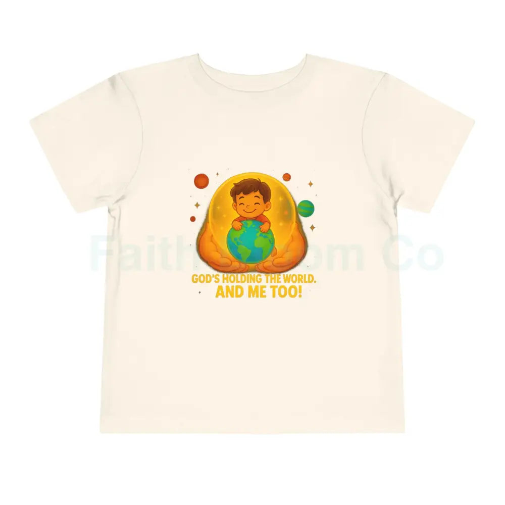 Toddler Earth-Themed Tee – ’He’s Got the Whole World...and Me!’ – Cute Kids Shirt Gift for Toddlers Earth Day Apparel