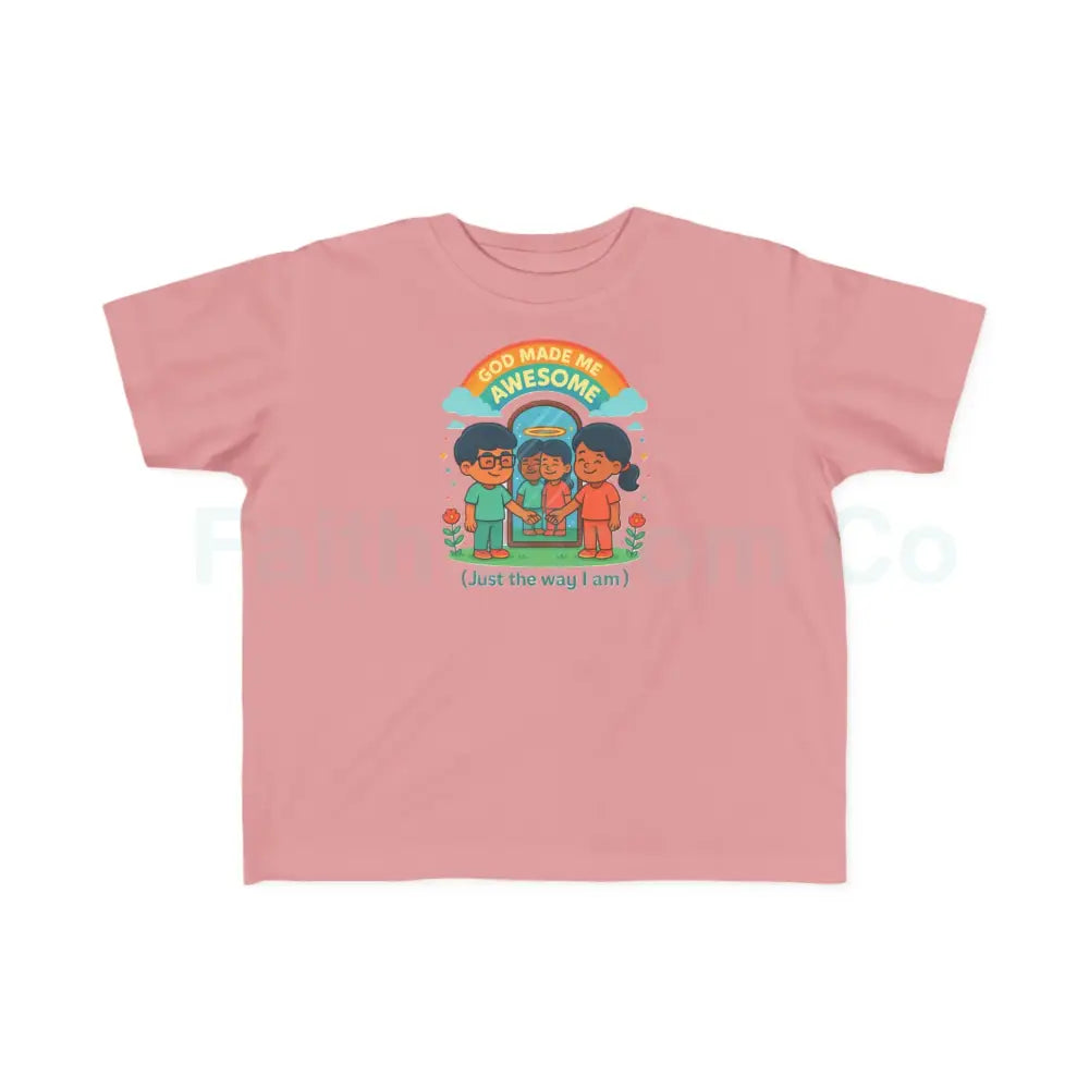 Toddler’s Awesome Tee Kids T-Shirt Rainbow Shirt Birthday Gift Playful Apparel Fun Children’s Clothing 2T / Mauvelous