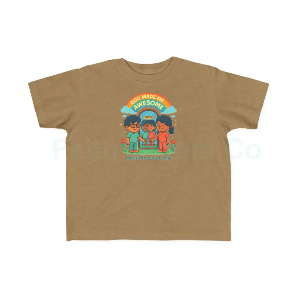 Toddler’s Awesome Tee Kids T-Shirt Rainbow Shirt Birthday Gift Playful Apparel Fun Children’s Clothing 2T / Vintage