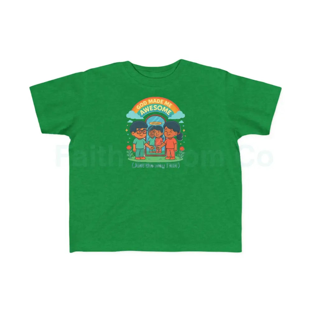 Toddler’s Awesome Tee Kids T-Shirt Rainbow Shirt Birthday Gift Playful Apparel Fun Children’s Clothing 2T / Vintage