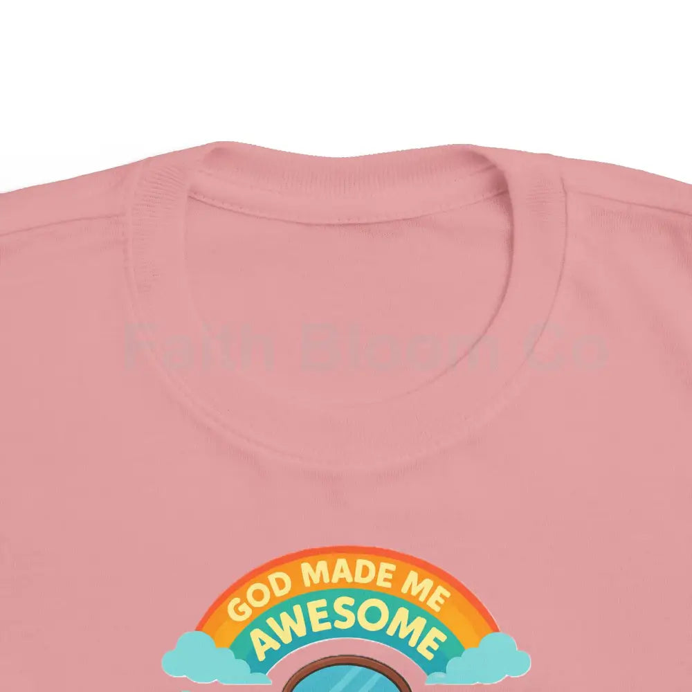 Toddler’s Awesome Tee Kids T-Shirt Rainbow Shirt Birthday Gift Playful Apparel Fun Children’s Clothing Kids clothes