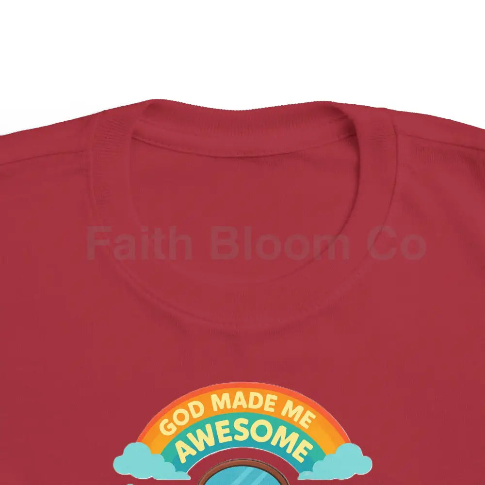 Toddler’s Awesome Tee Kids T-Shirt Rainbow Shirt Birthday Gift Playful Apparel Fun Children’s Clothing Kids clothes