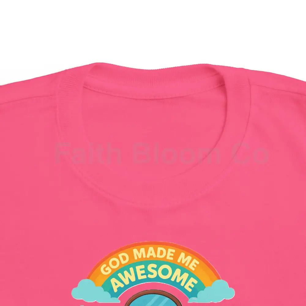 Toddler’s Awesome Tee Kids T-Shirt Rainbow Shirt Birthday Gift Playful Apparel Fun Children’s Clothing Kids clothes