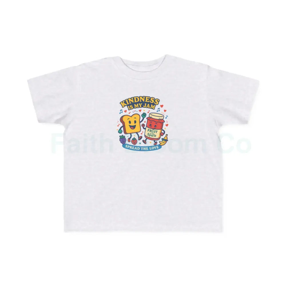 Toddler’s Kindness Tee Cute Kids Shirt Fun Cartoon Shirt Toddler Gift Playful Parenting Apparel 2T / Ash Kids clothes