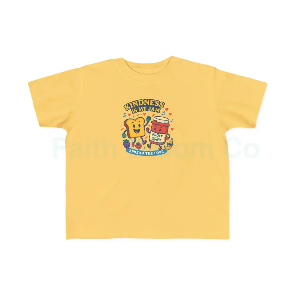 Toddler’s Kindness Tee Cute Kids Shirt Fun Cartoon Shirt Toddler Gift Playful Parenting Apparel 2T / Butter Kids clothes