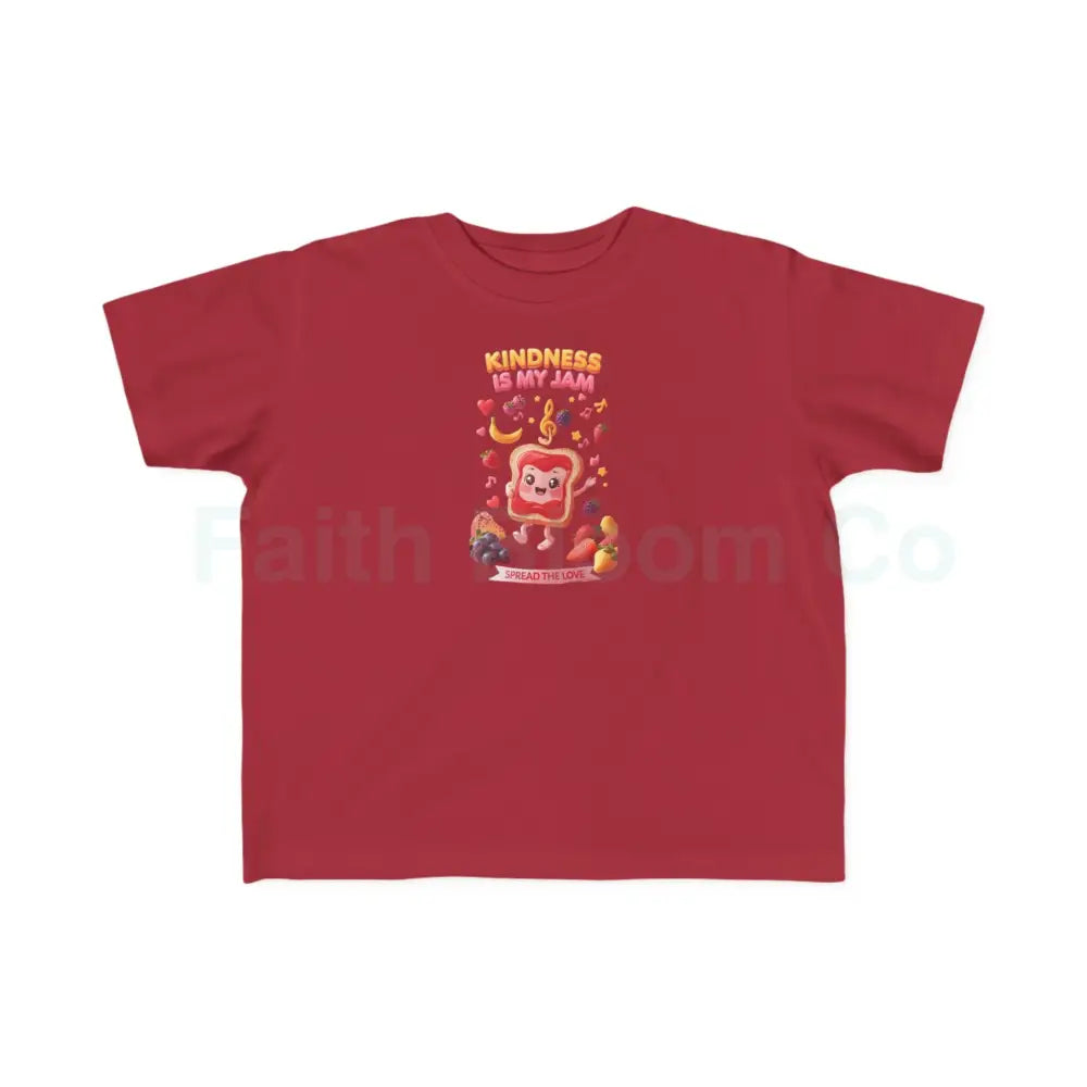 Toddler’s Kindness Tee Cute Kids Shirt Fun Cartoon Shirt Toddler Gift Playful Parenting Apparel 2T / Garnet Kids clothes