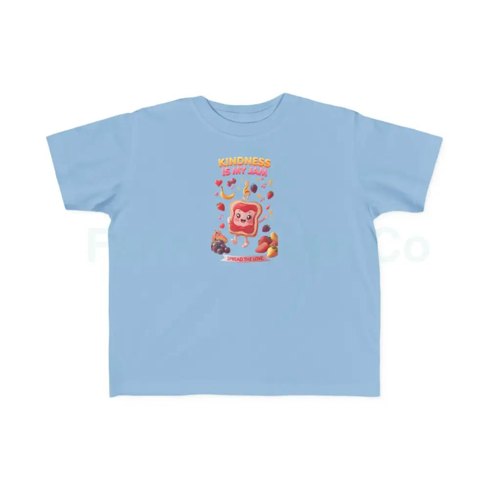 Toddler’s Kindness Tee Cute Kids Shirt Fun Cartoon Shirt Toddler Gift Playful Parenting Apparel 2T / Light Blue Kids