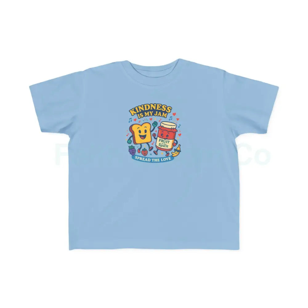 Toddler’s Kindness Tee Cute Kids Shirt Fun Cartoon Shirt Toddler Gift Playful Parenting Apparel 2T / Light Blue Kids