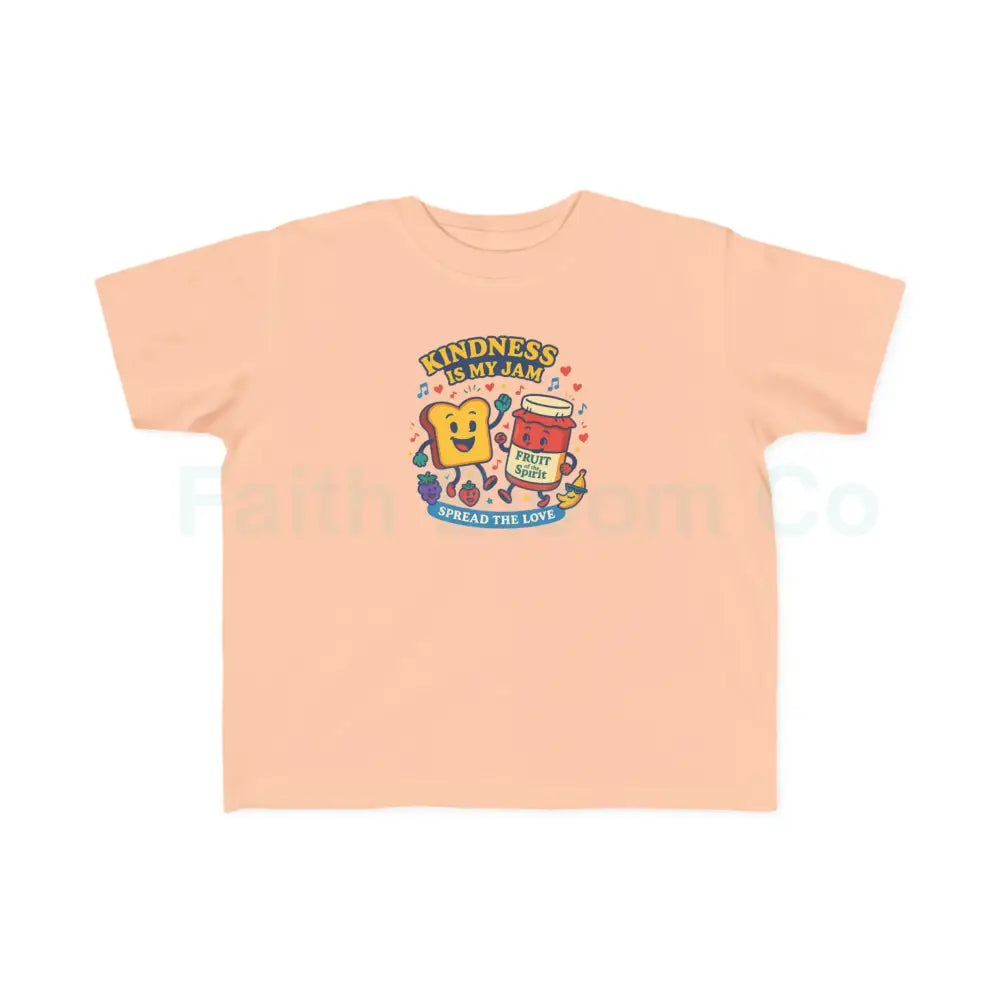Toddler’s Kindness Tee Cute Kids Shirt Fun Cartoon Shirt Toddler Gift Playful Parenting Apparel 2T / Peachy Kids clothes